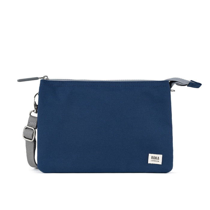 ROKA Carnaby Crossbody Crisp Blue Recycled Canvas