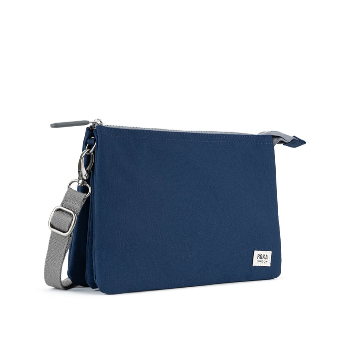 ROKA Carnaby Crossbody Crisp Blue Recycled Canvas