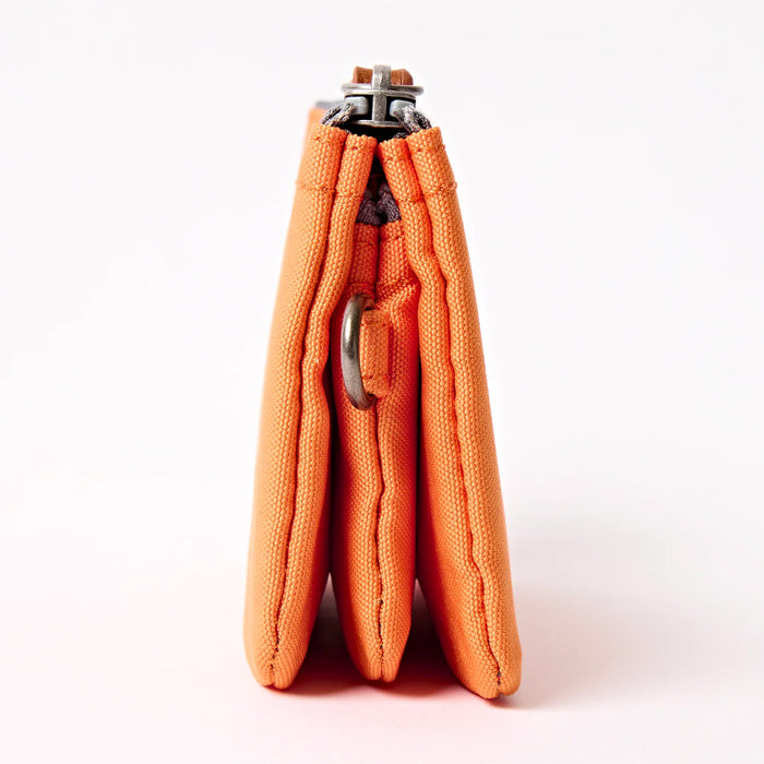 ROKA Carnaby Wallet in Jaffa Orange Recycled Canvas