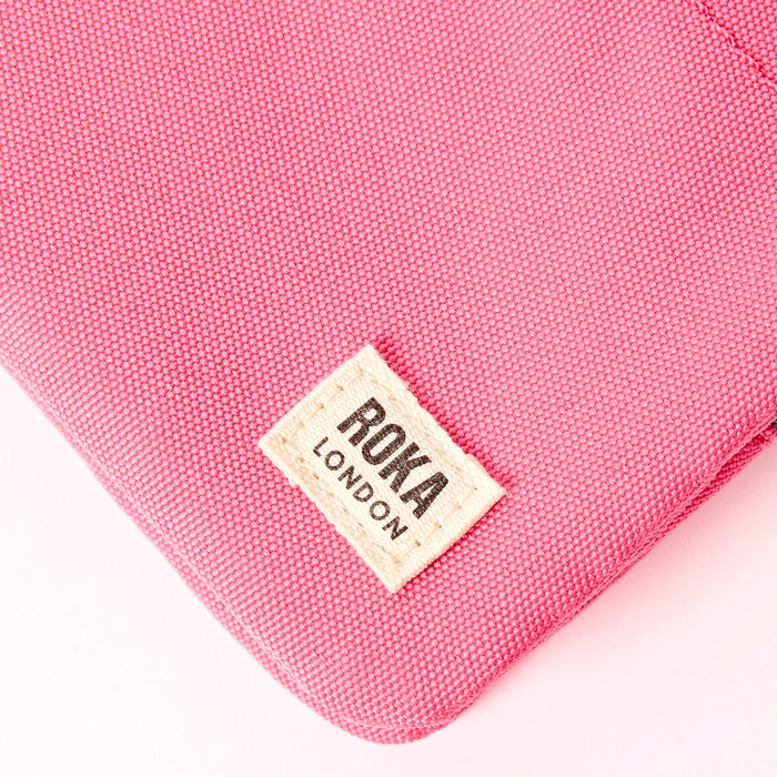 ROKA Carnaby Wallet in Pink Lemonade Recycled Canvas