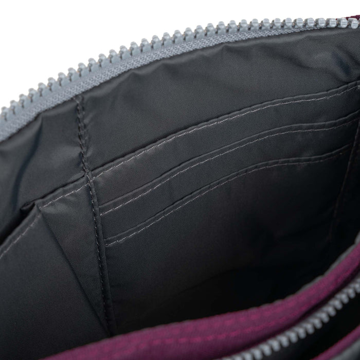 ROKA Carnaby Crossbody XL Cherry Lacquer Recycled Canvas Bag