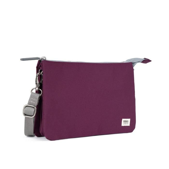 ROKA Carnaby Crossbody XL Cherry Lacquer Recycled Canvas Bag
