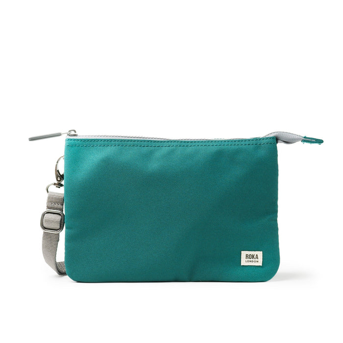 ROKA Carnaby Crossbody XL Teal Canvas Bag