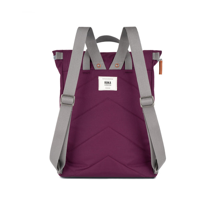 ROKA Bags Finchley A Cherry Lacquer Recycled Canvas Small