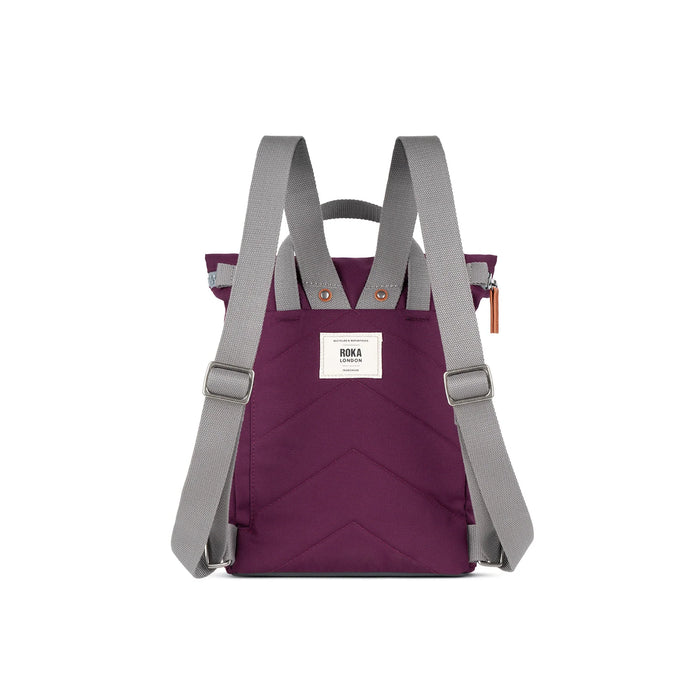 ROKA Bags Finchley A Cherry Lacquer Recycled Canvas Small