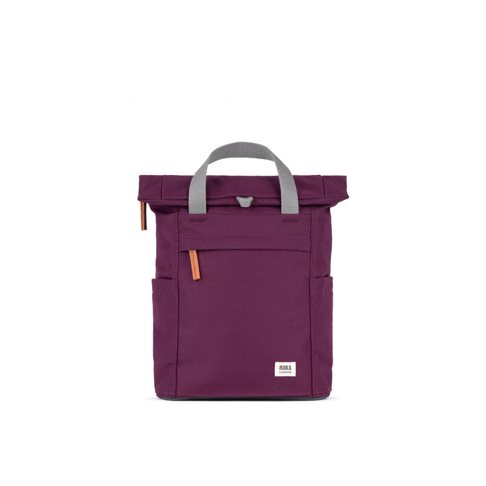 ROKA Bags Finchley A Cherry Lacquer Recycled Canvas Small