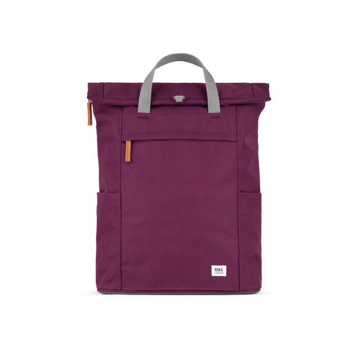 ROKA Bags Finchley A Cherry Lacquer Recycled Canvas Small