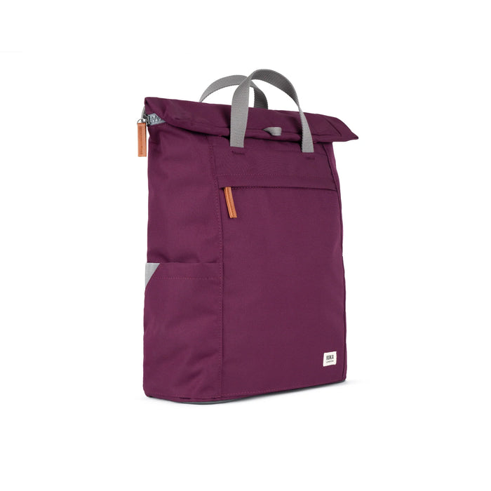 ROKA Bags Finchley A Cherry Lacquer Recycled Canvas Small