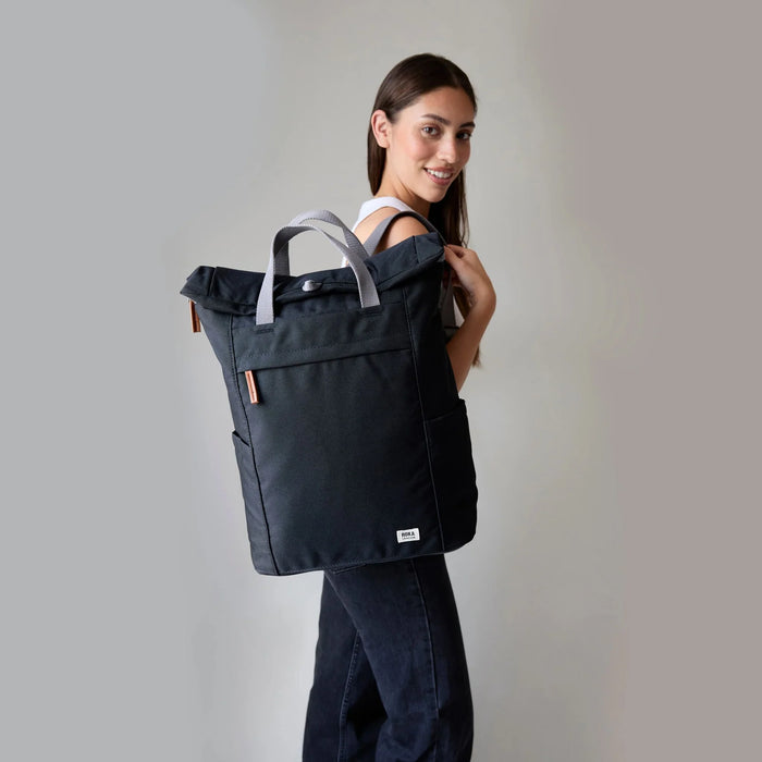 ROKA Bags Finchley A Cherry Lacquer Recycled Canvas Small
