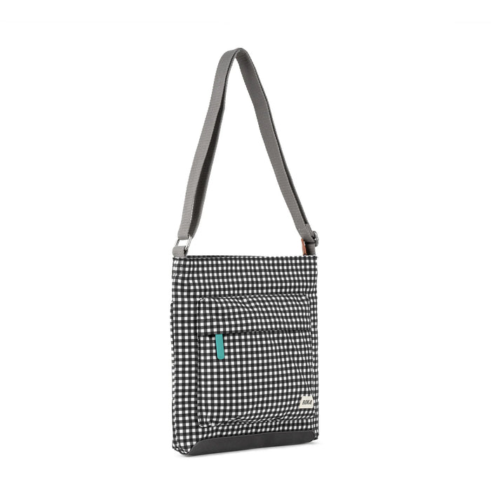 ROKA Kennington B Black Gingham Recycled Canvas Bag