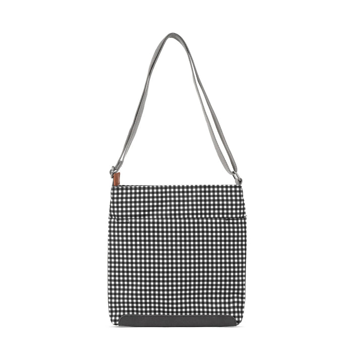 ROKA Kennington B Black Gingham Recycled Canvas Bag