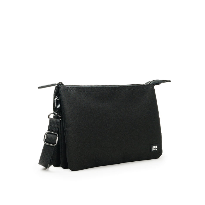 ROKA All Black Carnaby Crossbody XL Recycled Canvas Bag