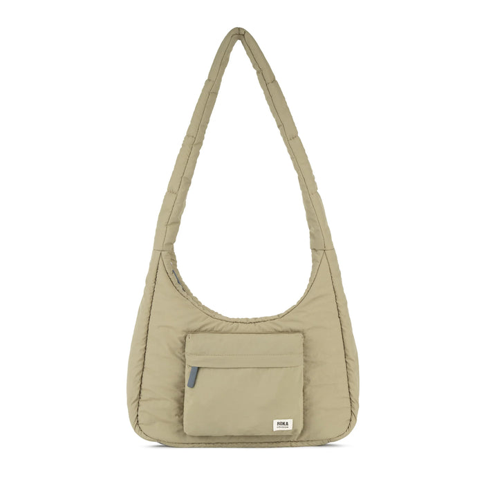 ROKA Belsize Taupe Taslon Crossbody Bag