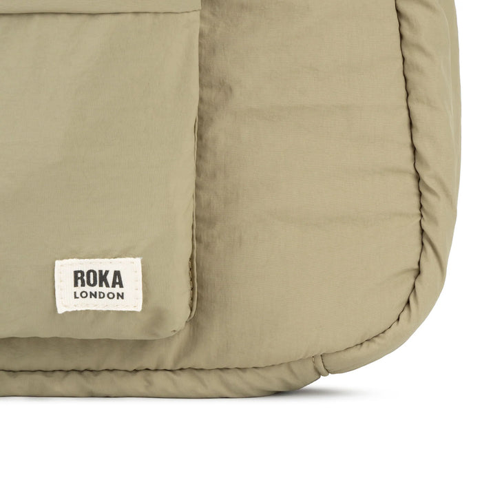 ROKA Belsize Taupe Taslon Crossbody Bag