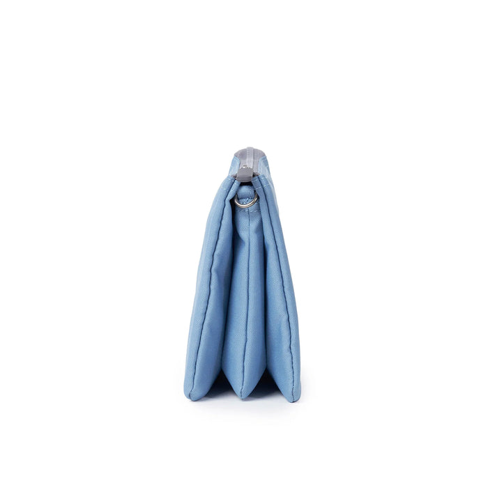 ROKA Carnaby Crossbody XL Retro Blue Recycled Canvas Bag