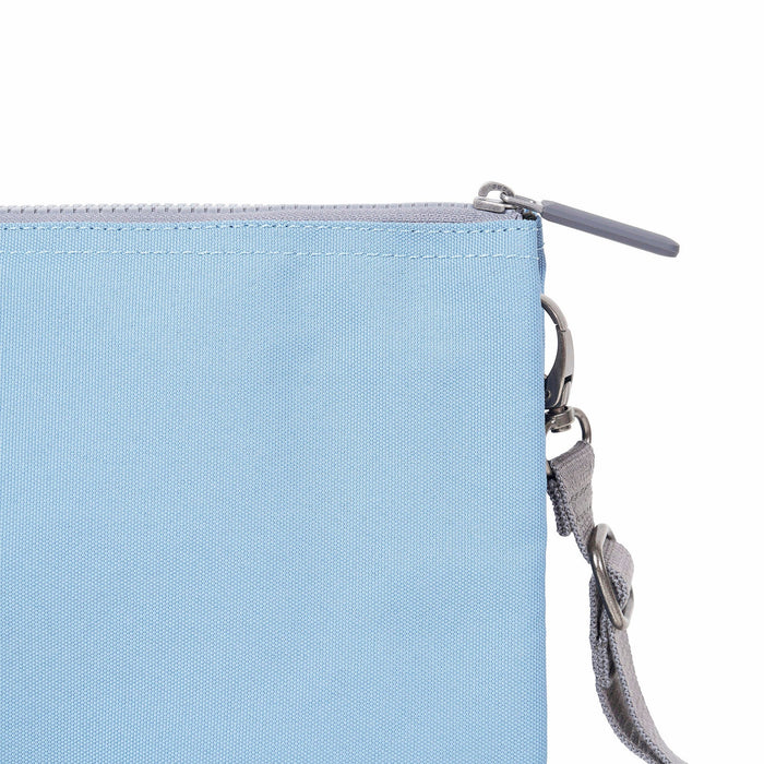 ROKA Carnaby Crossbody XL Retro Blue Recycled Canvas Bag