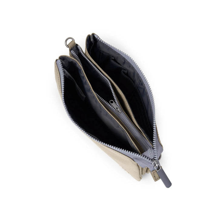 ROKA Carnaby Crossbody XL Taupe Recycled Canvas