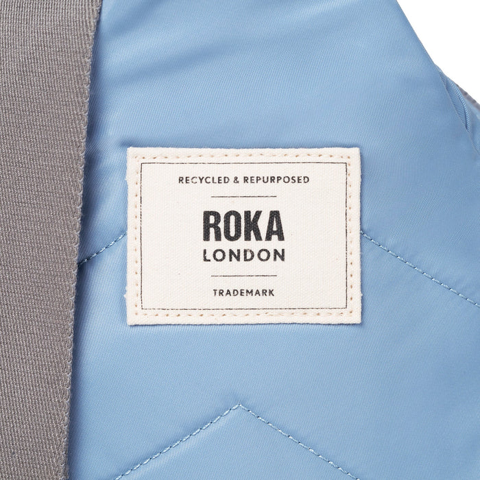 ROKA Willesden B Retro Blue Nylon Bag