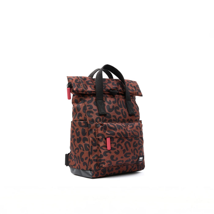 ROKA Canfield B Scarlet Leopard Print Recycled Canvas