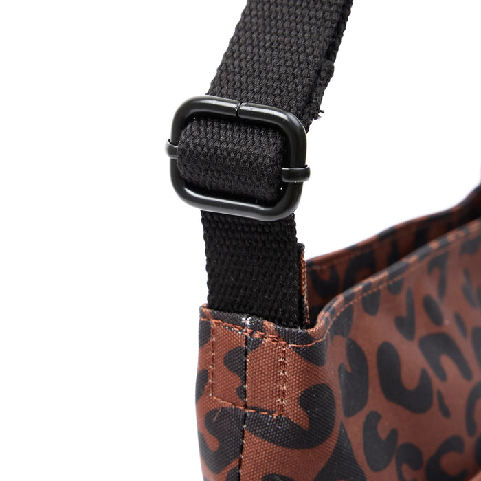 ROKA Kennington B Scarlet Leopard Print Recycled Canvas