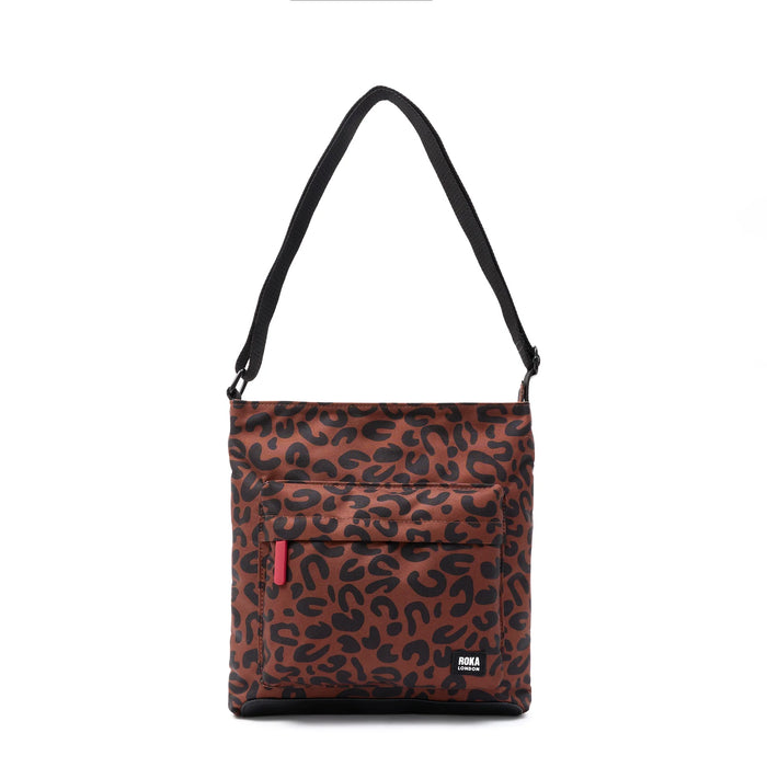 ROKA Kennington B Scarlet Leopard Print Recycled Canvas
