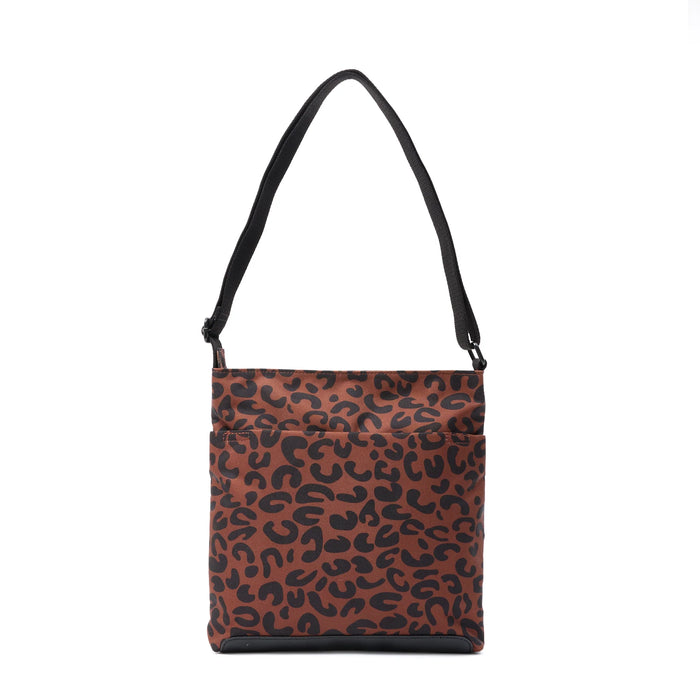 ROKA Kennington B Scarlet Leopard Print Recycled Canvas