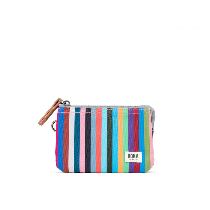 ROKA Carnaby Multi Stripe Recycled Canvas Bag