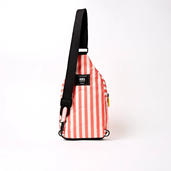 ROKA Willesden Sling Bag in Coral Stripe