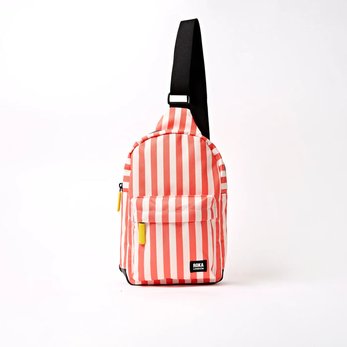 ROKA Willesden Sling Bag in Coral Stripe