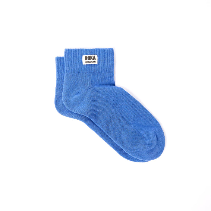 ROKA Women's Wembley Ankle Socks In Malibu Blue