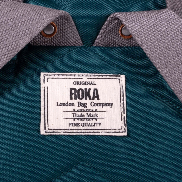 ROKA Bags Finchley Recycled Canvas Medium Teal