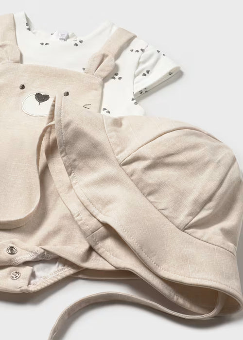 Mayoral Baby Layette Wheat Dungaree Skirt Newborn