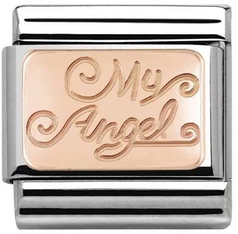 Nomination Classic Rose Gold Plates My Angel Charm