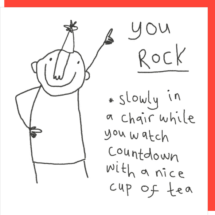Rosie Made A Thing Card - You Rock Birthday Card