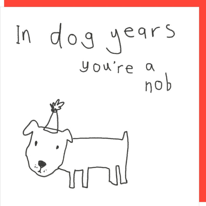 Rosie Made A Thing Card - In Dog Years Birthday Card