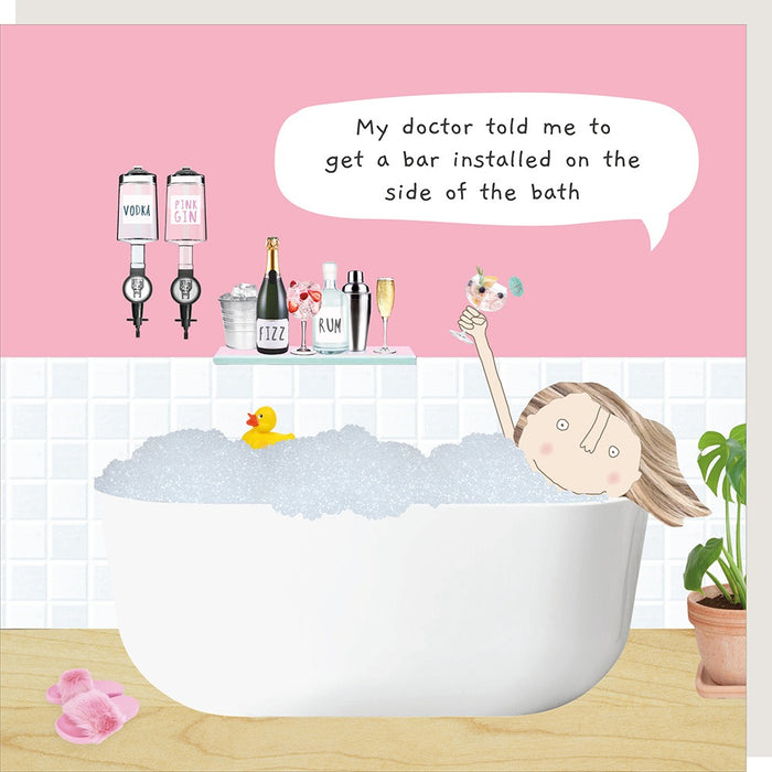 Rosie Made A Thing Card - Bath Bar Birthday Card
