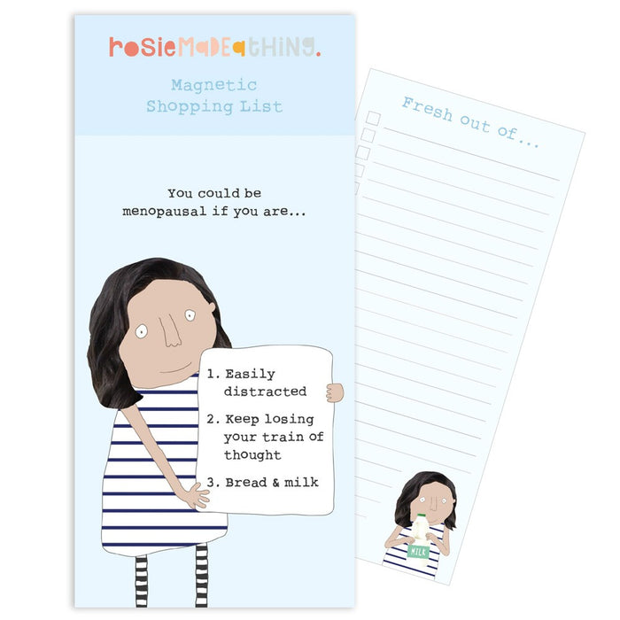 Rosie Made A Thing Magnetic Shopping Notepad - Menopause