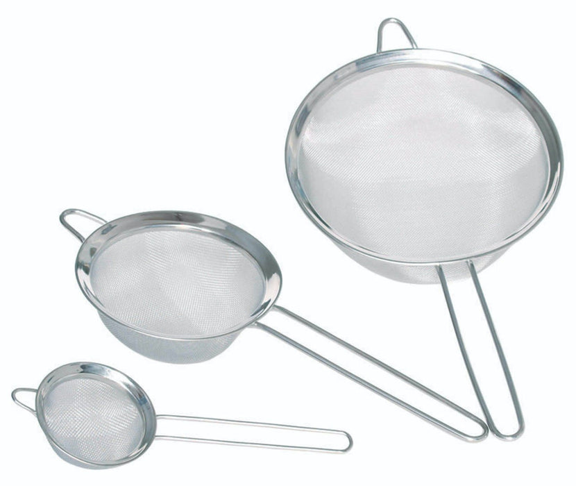 MasterClass Set of 3 Stainless Steel Fine Mesh Round Sieves
