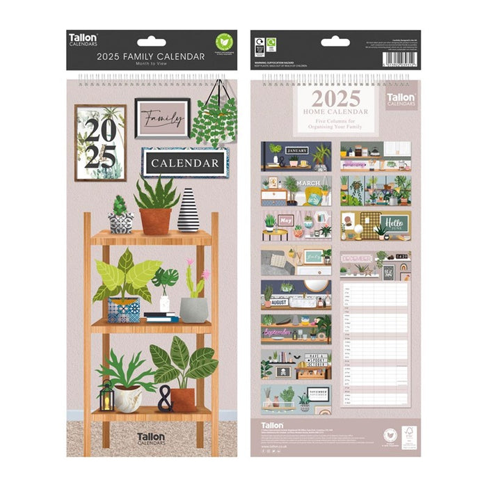 Tallon 2026 Organiser Calendar Family Home/Botanical