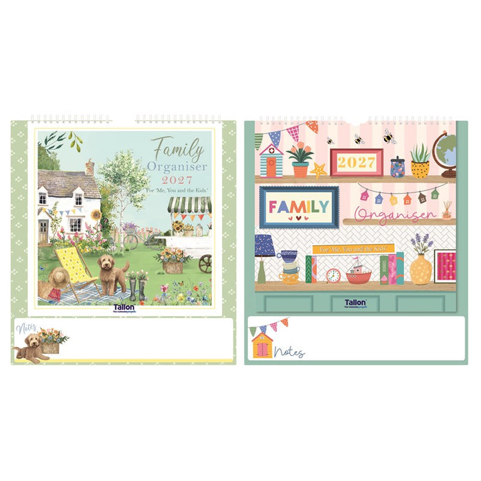 Tallon 2027 Organiser Calendar Family Planner Country Garden and Kitchen