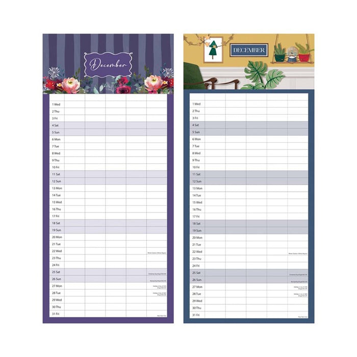 Tallon 2027 Slim Calendar Family Home/Botanical