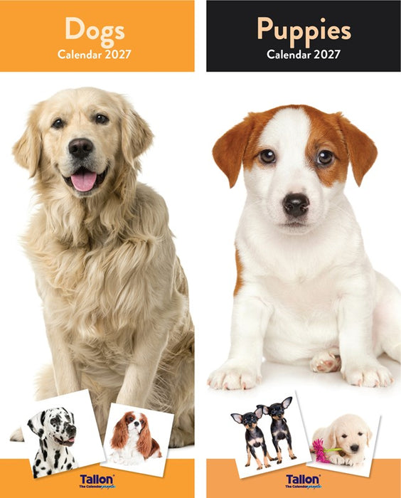 Tallon 2027 Calendar Super Slim Dogs and Puppies