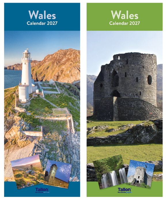 Tallon 2027 Calendar Super Slim Wales