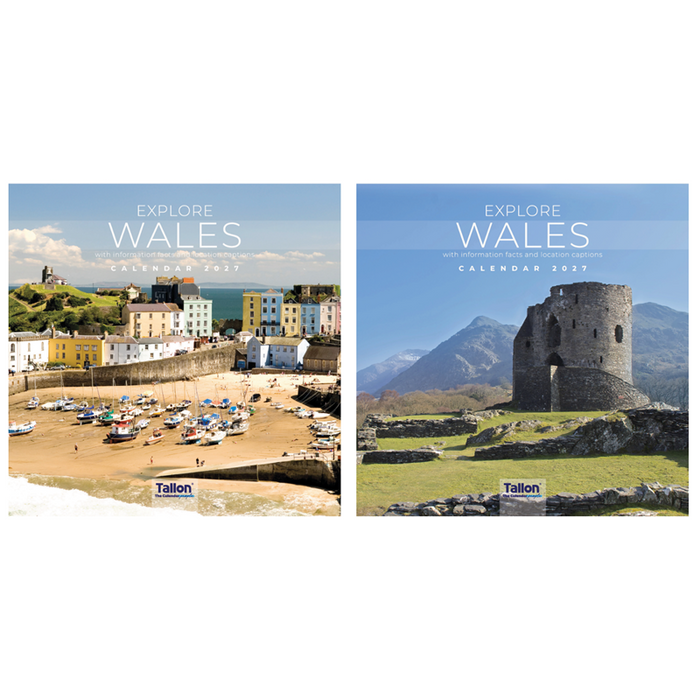 Tallon 2027 Square Calendar Explore Wales