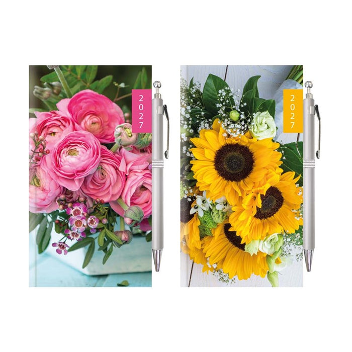 Tallon 2027 Diary Slim WTV With Pen Floral Photo