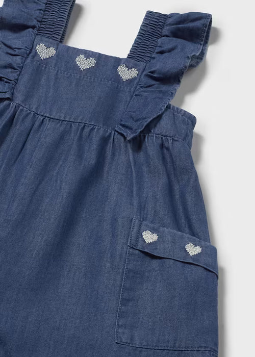 Mayoral Girl Dark Ruffled Jumpsuit