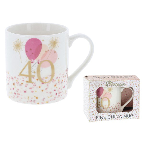 Rush Blossom 50th Birthday Mug