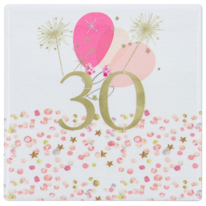 Rush Blossom 30th Birthday Coaster