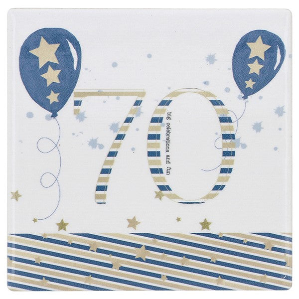 Rush Domino 70th Birthday Coaster