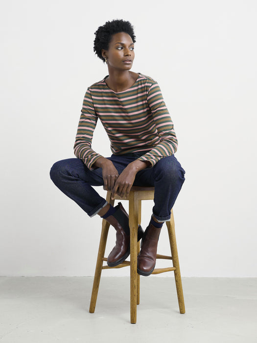 Seasalt Women's Sailor Top In Duet Mini Cornish Coppice